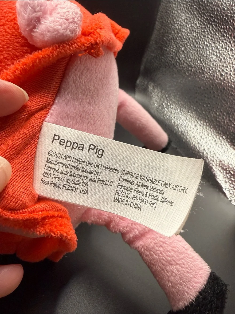 Peppa Pig Plush in Red Dress